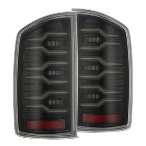 AlphaREX - 641020 | AlphaRex LUXX-Series LED Tail Lights For Dodge Ram 1500 (2002-2006) / 2500/3500 (2003-2006) | Alpha-Black