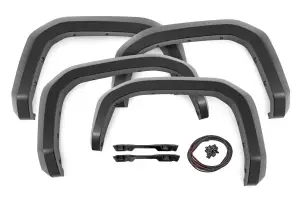 Rough Country - O-T12421 | Rough Country Sport Fender Flares For Toyota Tacoma Toyota Tacoma 2WD/4WD | Flat Black