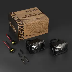 AlphaREX - 210009 | Alpharex DoubleTap Dual Color LED Projector Fog Lights For Ford F150 (2015-2020) / F250/F350/F450/F550 Super Duty (2017-2022) | No Bezel | White/Amber