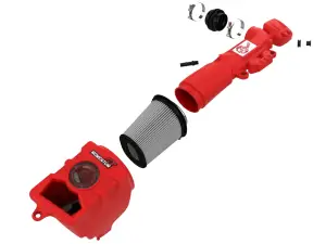 Afe - Advance Flow Engineering - 51-76217-R | AFE Power Momentum GT Cold Air Intake System Red w/ Pro DRY S Filter 2018-2024 Wrangler JL, Gladiator V6-3.6L