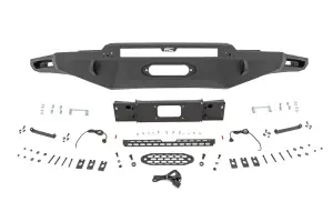 Rough Country - 72005 | Rough Country Hybrid Front Bumper For Toyota Tundra 2WD/4WD | Without LED Lights, Winch Mount ONLY