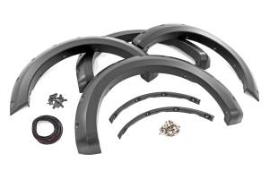 Rough Country - F-F20911B-UM | Rough Country Pocket Fender Flares For Ford F-150 2WD/4WD | Agate Black