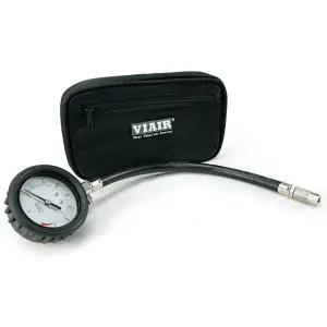 VIAIR - 90073 | VIAIR Air Down Gauge | Bleeder Valve, Twist On, 0-105 PSI