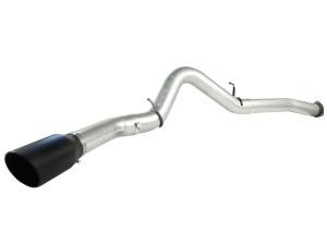 Afe - Advance Flow Engineering - 49-04040-B | AFE Power ATLAS 5 IN Aluminized Steel DPF-Back Exhaust System w/Black Tip (2007-2010 Silverado, Sierra 2500 HD, 3500 HD V8-6.6L td)