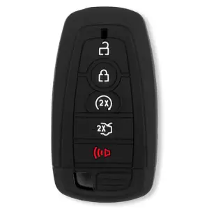Recon Truck Accessories - 264002FD2BK | Recon Black Silicone Key Fob Cover (2018-2025 F150, F250, F350)