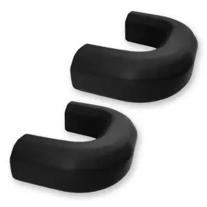 Recon Truck Accessories - 264004CHHDBK | Recon Black Tow Hook Covers 2-Piece Set of Silicone Covers (2020-2025 Silverado 2500 HD, 3500 HD)