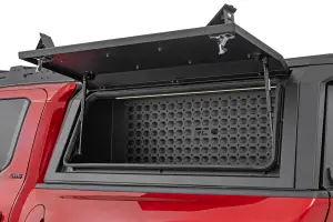 Rough Country - 734074 | Rough Country Bed Cap Molle Panel Side Storage Bin For Toyota Tacoma | Driver Side