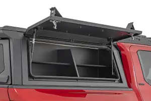 Rough Country - 734075 | Rough Country Bed Cap Side Shelf Storage Bin For Toyota Tacoma | Passengers Side