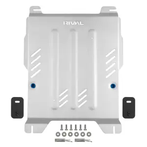 RIVAL 4X4 - 2333.1886.3.6 | RIVAL Aluminum Transmission Skid Plate (2024-2025 Ranger including Raptor, 2021-2025 Bronco 4 Door)