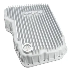 Pacific Performance Engineering - 228052100 | PPE Performance Heavy-Duty Cast Aluminum Transmission Pan Raw Finish (2007.5-2024 Dodge, Ram 6.7L Cummins 68RFE)