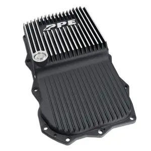 Pacific Performance Engineering - 228053010 | PPE Performance Heavy-Duty Cast Aluminum Transmission Pan – Deep Brushed Finish (2013-2025 Dodge, Ram, Jeep, BMW ZF 8-Speed)