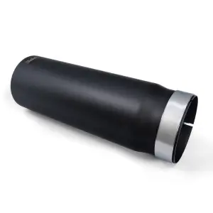 Pacific Performance Engineering - 117021520 | PPE Performance 304 Stainless Steel Slip-On Exhaust Tip Black Finish (2015-2025 Silverado, Sierra 2500 HD, 3500 HD 6.6L td)