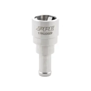 Pacific Performance Engineering - 119020009 | PPE Performance Stainless Steel Heater Hose Connector - 5/8 Inch Hose To 3/4 Inch Tube For GM
