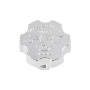 Pacific Performance Engineering - 114003017 | PPE Performance Billet Aluminum Engine Oil Filler Cap For GM 6.6L/3.0L GM Duramax | Raw Finish