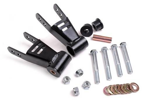 Rough Country - 1077 | Rough Country 1.5-2 Inch Rear Lift Shackles (1984-2001 Cherokee XJ 2WD/4WD)