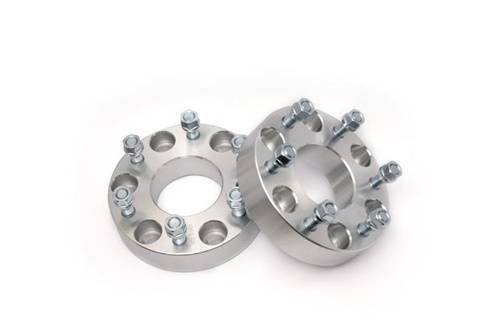 Rough Country - 1101 | Rough Country 2 Inch Wheel Spacers Chevrolet / GMC 1500 Truck & SUV | Aluminum Finish