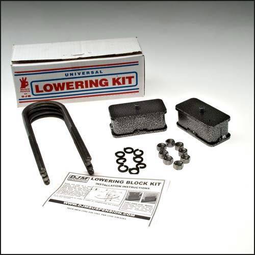 DJM Suspension - SB2397-2 | DJM Suspension 2 Inch Rear Block & U Bolt Kit (1997-2004 Dakota 2WD)