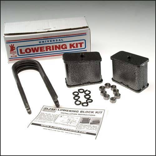 DJM Suspension - SB2397-4 | DJM Suspension 4 Inch Rear Block & U Bolt Kit (1997-2004 Dakota 2WD)