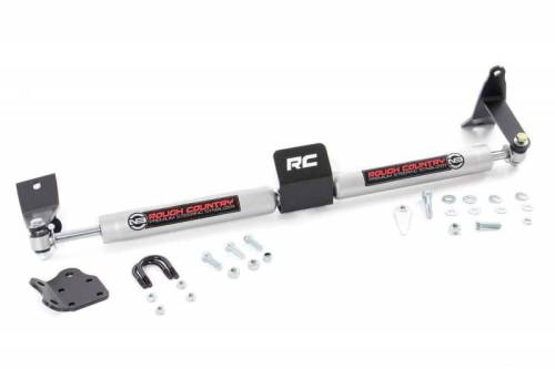 Rough Country - 8749530 | N3 Steering Stabilizer | Dual | 2-8 Inch Lift | Ram 2500 (10-13)/3500 (10-12) 4WD