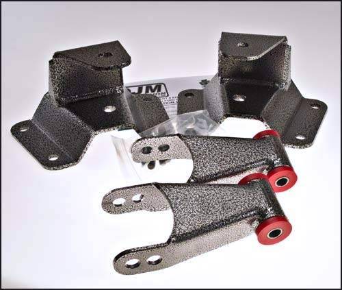 DJM Suspension - HS3097-4 | DJM Suspension 4 Inch Rear Hanger & Shackle Kit (1997-2003 F150 Pickup 2WD)