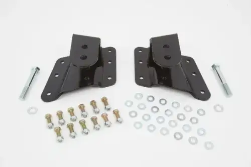 McGaughys Suspension Parts - 33087 | McGaughys 2 to 3 Inch Rear Drop Hangers 1999-2000 GM 2500 Trucks 2WD/4WD