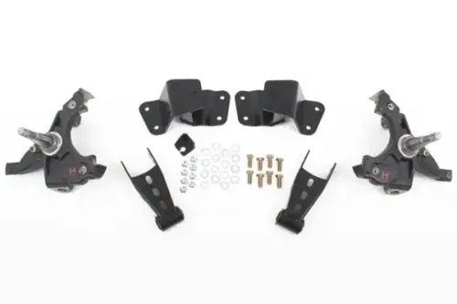 McGaughys Suspension Parts - 33134 | McGaughys 2 Inch Front / 4 Inch Rear Lowering Kit 1988-1998 GM 1500 Truck HD 2WD
