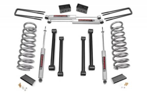 Rough Country - 370.20 | Rough Country 3 Inch Dodge Suspension Lift Kit With Premium N3 Shocks