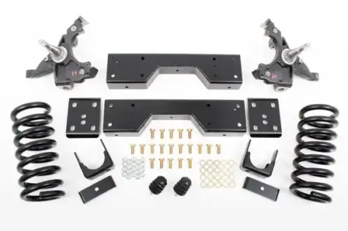 McGaughys Suspension Parts - 33137 | McGaughys 4 Inch Front / 6 Inch Rear Lowering Kit 1988-1998 GM 1500 Truck HD 2WD