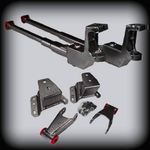 DJM Suspension - DJM3005-34 | DJM Suspension 3 Inch Front / 4 Inch Rear Lowering Kit for 1987-1998 F250, F350 Pickup 2WD (Shocks Included)
