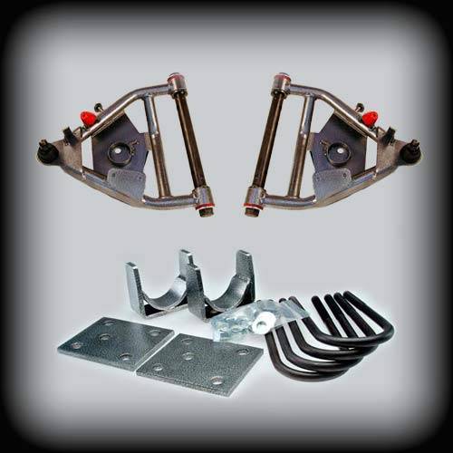 DJM Suspension - DJM1055-35-DRUMBRAKES | DJM Suspension 3 Inch Front / 5 Inch Rear Lowering Kit (1968-1972 C10 Pickup 2WD with 2.25 Inch Wide Leafs and Drum Brakes Shocks Included)