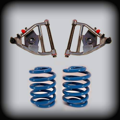 DJM Suspension - DJM2356-34 | DJM Suspension 3 Inch Front / 4 Inch Rear Lowering Kit for 1971-1972 C10 Pickup 2WD with Coil Spring Rear and Disk Brakes (Shocks Included)