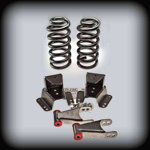 DJM Suspension - DJM1120-24 | DJM Suspension 2 inch Front / 4 inch Rear Complete Lower Kit for 1973-1987 C10 Pickup 2WD (Shocks Included)