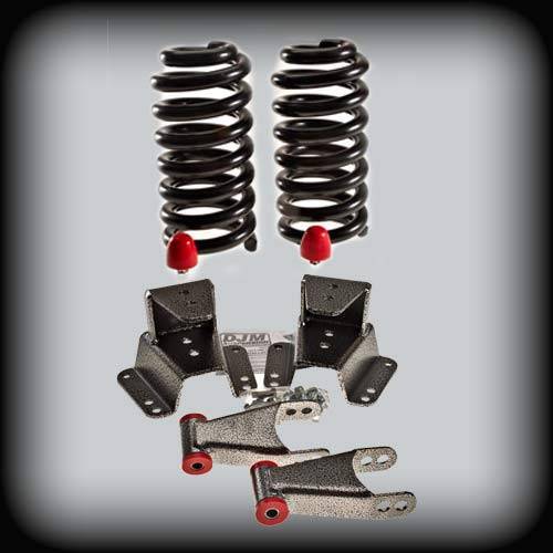 DJM Suspension - DJM1120-34 | DJM Suspension 3 inch Front / 4 inch Rear Complete Lowering Kit for 1973-1987 C10 Pickup 2WD (Shocks Included)