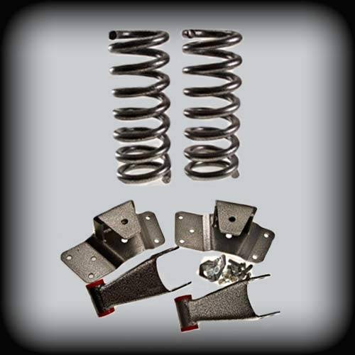DJM Suspension - DJM2352-24 | DJM Suspension 2 Inch Front / 4 Inch Rear Lowering Kit for 1992-1999 C2500, C3500 Pickup 2WD (Shocks Included)