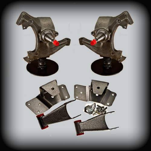 DJM Suspension - DJM2057-34 | DJM Suspension 3 Inch Front / 4 Inch Rear Lowering Kit for 1992-1999 C2500, C3500 Pickup 2WD (Shocks Included)