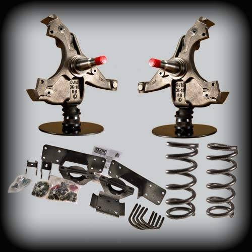 DJM Suspension - DJM2055-46 | DJM Suspension 4 Inch Front / 6 Inch Rear Lowering Kit for 1988-1991 C1500 Pickup 2WD | Single Cab ONLY (Shocks Included)