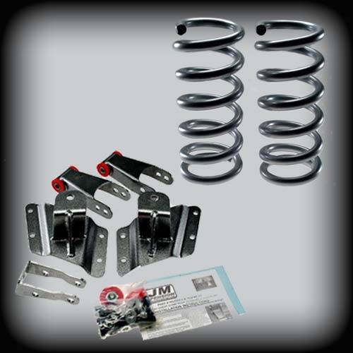 DJM Suspension - DJMEH2599-24S | DJM Suspension 2 Inch Front / 4 Inch Rear Lowering Kit for 2002-2006 Silverado, Sierra 1500 2WD | Long Bed ONLY (Shocks Included)