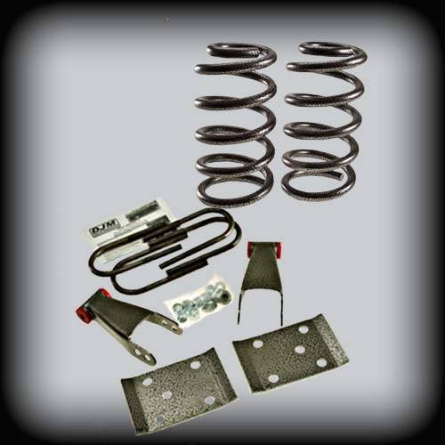 DJM Suspension - DJM2510-23 | DJM Suspension 2 Inch Front / 3 Inch Rear Lowering Kit for 2007-2015 Silverado, Sierra 1500 2WD (Shocks Included)
