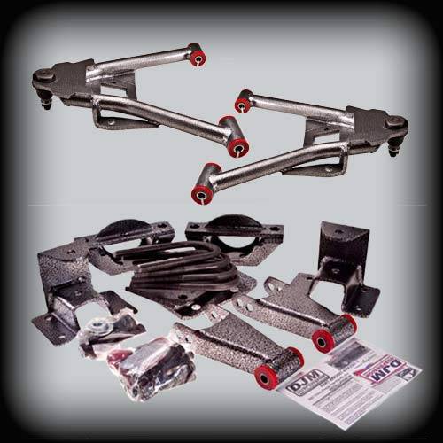 DJM Suspension - DJM2507-24 | DJM Suspension 2 Inch Front / 4 Inch Rear Lowering Kit for 2007-2015 Silverado, Sierra 1500 2WD (Shocks Included)