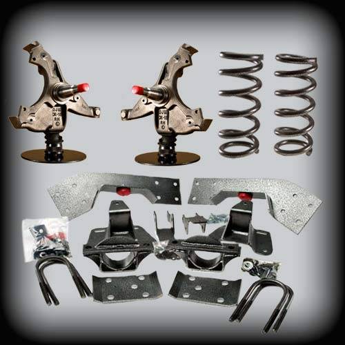 DJM Suspension - DJM1028-45 | DJM Suspension 4 inch Front / 5 inch Rear Complete Lowering Kit for Chevy Suburban (Shocks Included)
