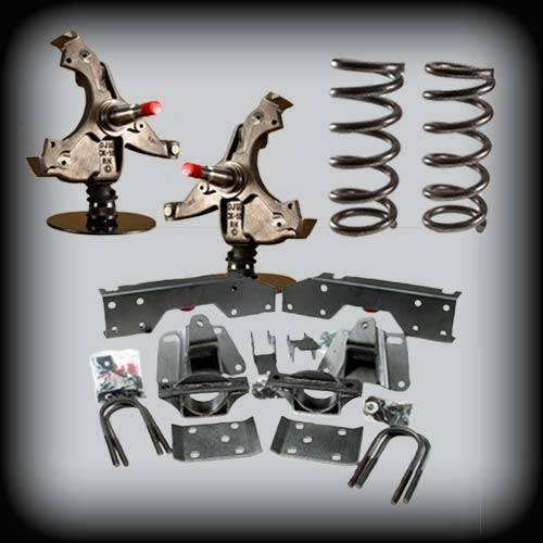 DJM Suspension - DJM1029-44-2DR | DJM Suspension 4 inch Front 4 / 4 inch Rear Complete Lowering Kit for 1995-1999 Chevy Tahoe 2 Door Only (Shocks Included)