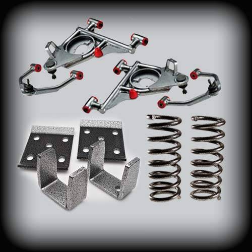 DJM Suspension - DJM3010-45 | DJM Suspension 4 Inch Front / 5 Inch Rear Lowering Kit for 2011-2014 Ranger 2WD with OEM Rear Disc Brakes (Shocks Included)