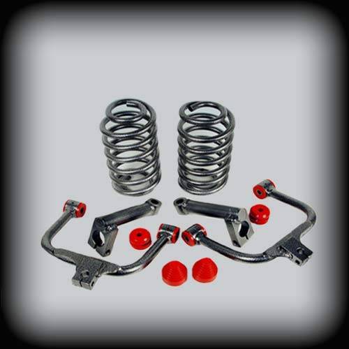 DJM Suspension - DJM2301-24 | DJM Suspension 2 Inch Front / 4 Inch Rear Lowering Kit for 2001-2010 Trailblazer 2WD (Shocks Included)