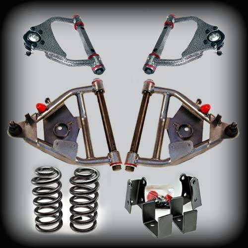 DJM Suspension - DJM2456-55+ | DJM Suspension 5 Inch Front / 5 Inch Rear Lowering Kit for 1973-1987 C10 Pickup 2WD (Shocks Included)