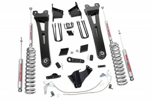 Rough Country - 540.20 | 6 Inch Ford Suspension Lift Kit w/ Premium N3 Shocks | Diesel Engine, With Overloads