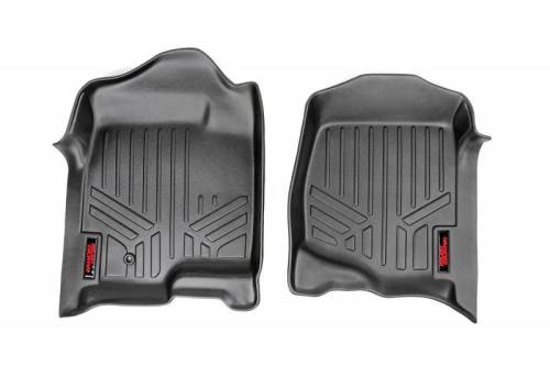 Rough Country - M-2071 | Rough Country Floor Mats Chevrolet Silverado / GMC Sierra 1500/2500 HD/3500 HD (2007-2014) | First Row, Front Bucket Seats, All Cab Types