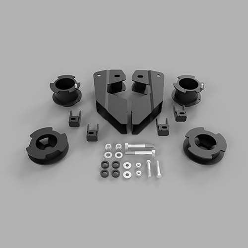 Traxda - 605050 | Traxda 3.5 Inch Front / 2.0 Inch Rear Suspension Kit (2014-2024 Ram 2500 2WD/4WD | Coil Spring Rear)