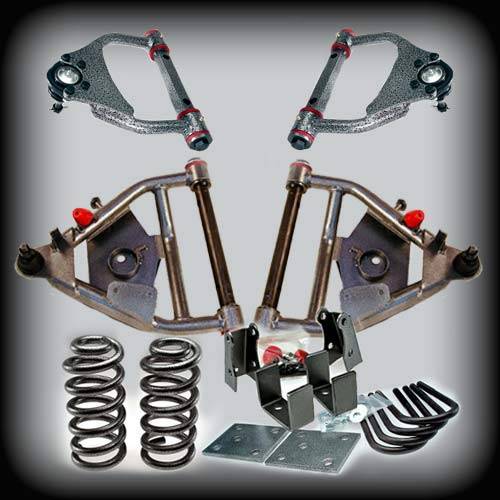 DJM Suspension - DJM2456-55+LTD | DJM Suspension 5 Inch Front / 5 Inch Rear Lowering Kit for 1973-1987 C10 Pickup 2WD (Shocks Included)
