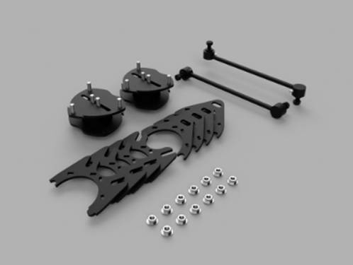 Traxda - 202033 | Traxda 2.0 Inch Front / 1.0 Inch Rear Suspension Lift Kit (2017-2024 Rdigeline 2WD/4WD/AWD, 2016-2022 Pilot 2WD/4WD/AWD, 2016-2024 Passport 2WD/4WD/AWD)