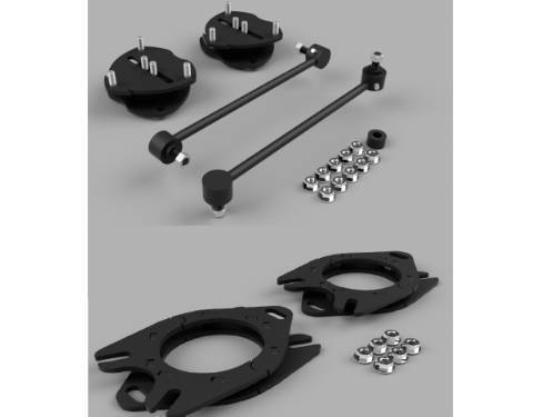 Traxda - 202040 | Traxda 2.0 Inch Front / 2.0 Inch Rear Suspension Lift Kit (2017-2024 Rdigeline 2WD/4WD/AWD, 2016-2022 Pilot 2WD/4WD/AWD, 2016-2024 Passport 2WD/4WD/AWD)